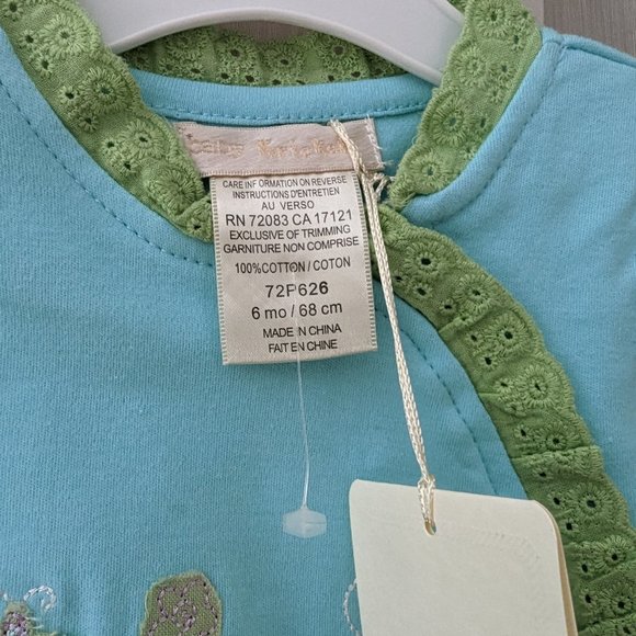 NWT Baby Krickets set of 3 long-sleeved pajamas size 6 M - Picture 9 of 16